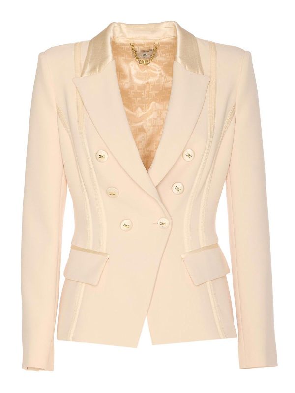 Elisabetta Franchi Veste Casual - Crème