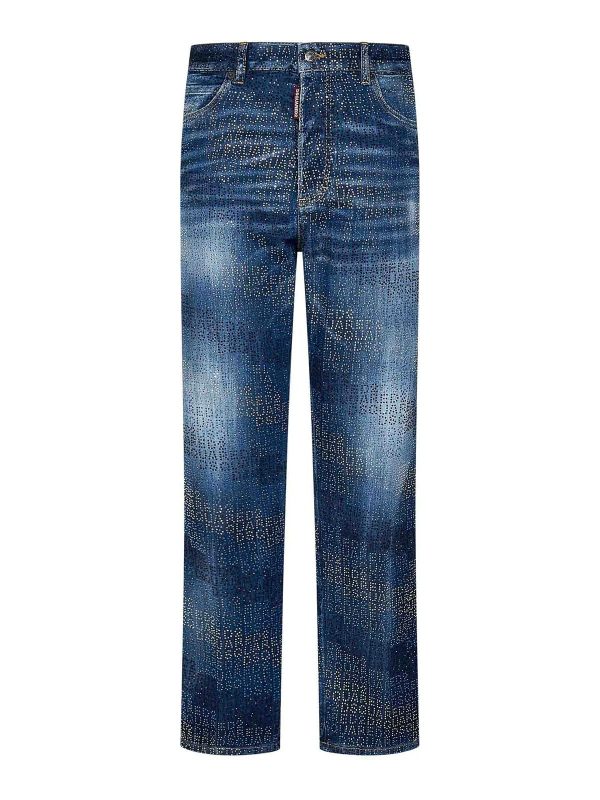 Dsquared2 Jean Bootcut - Bleu