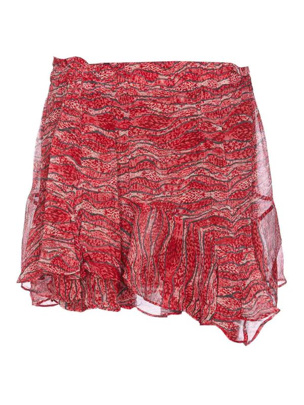 Isabel Marant Etoile Jupe Midi - Rouge