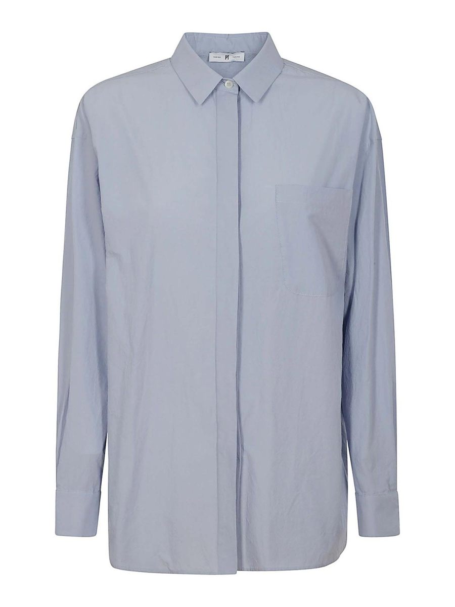 Pt Torino Chemise - Bleu Clair