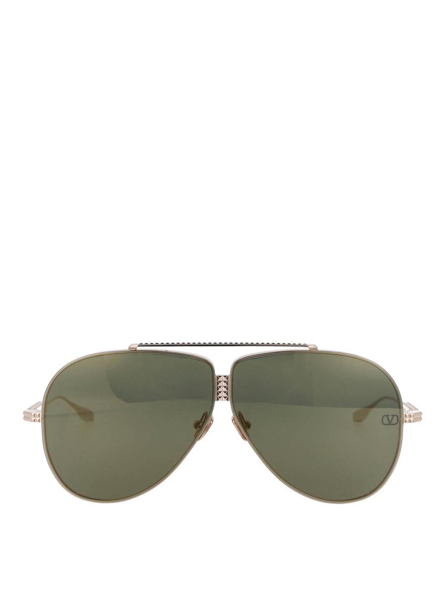 Valentino Garavani Lunettes De Soleil - Argent
