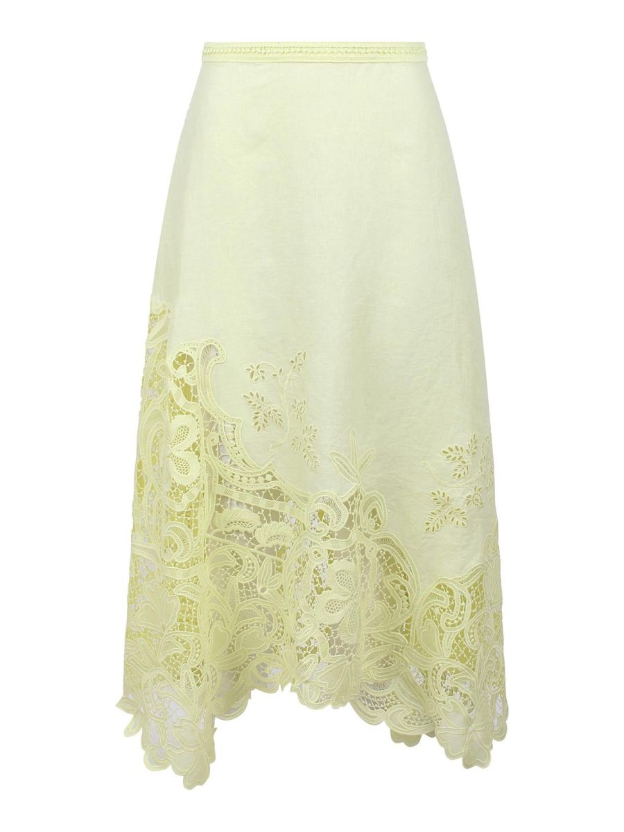 Ulla Johnson Jupe Midi - Jaune