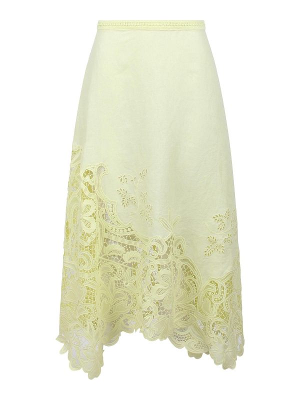 Ulla Johnson Jupe Midi - Jaune