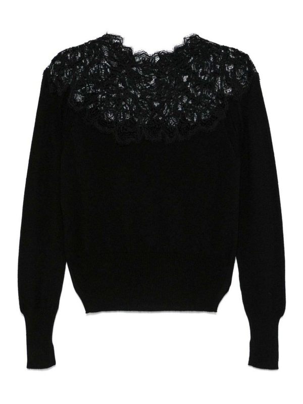 Ermanno Scervino Pull Col Rond - Noir