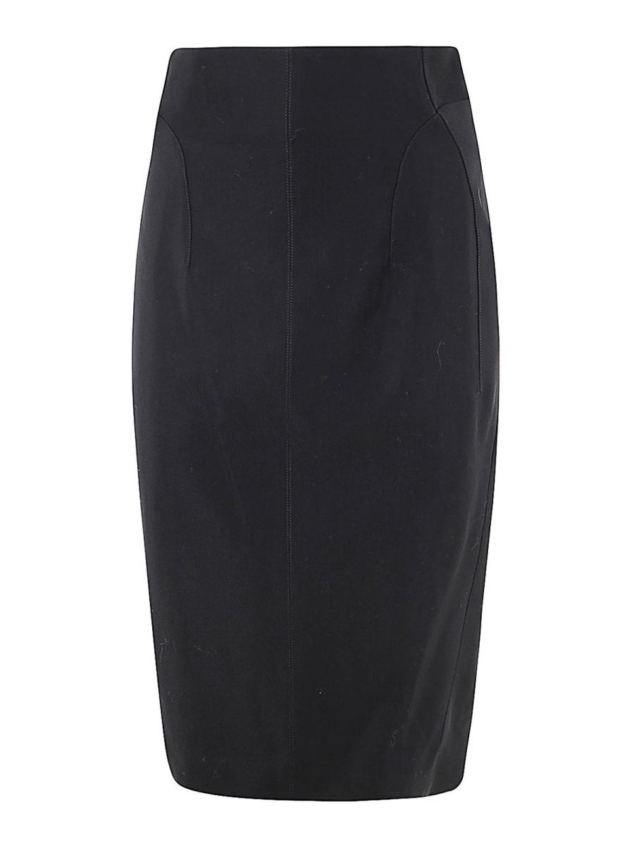 Mugler Jupe Midi - Noir