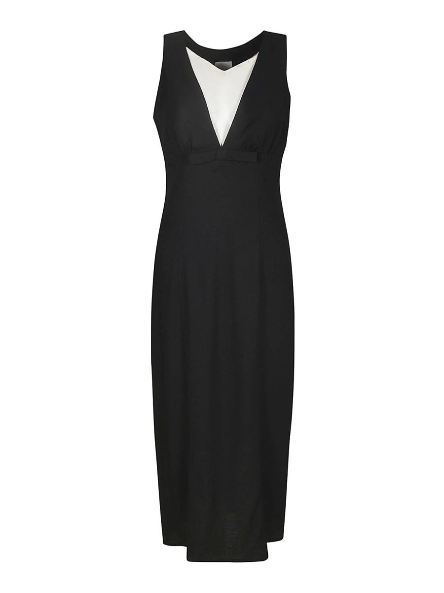 Patou Robe Au Genou - Noir