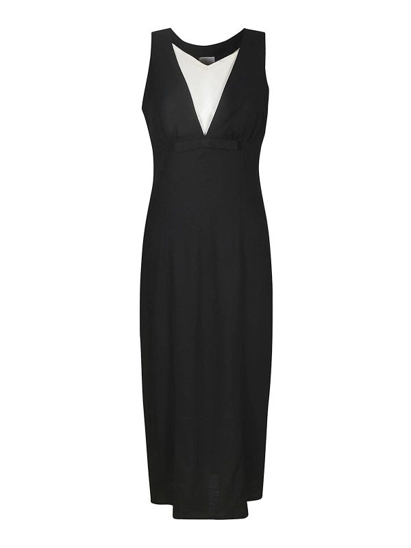 Patou Robe Au Genou - Noir