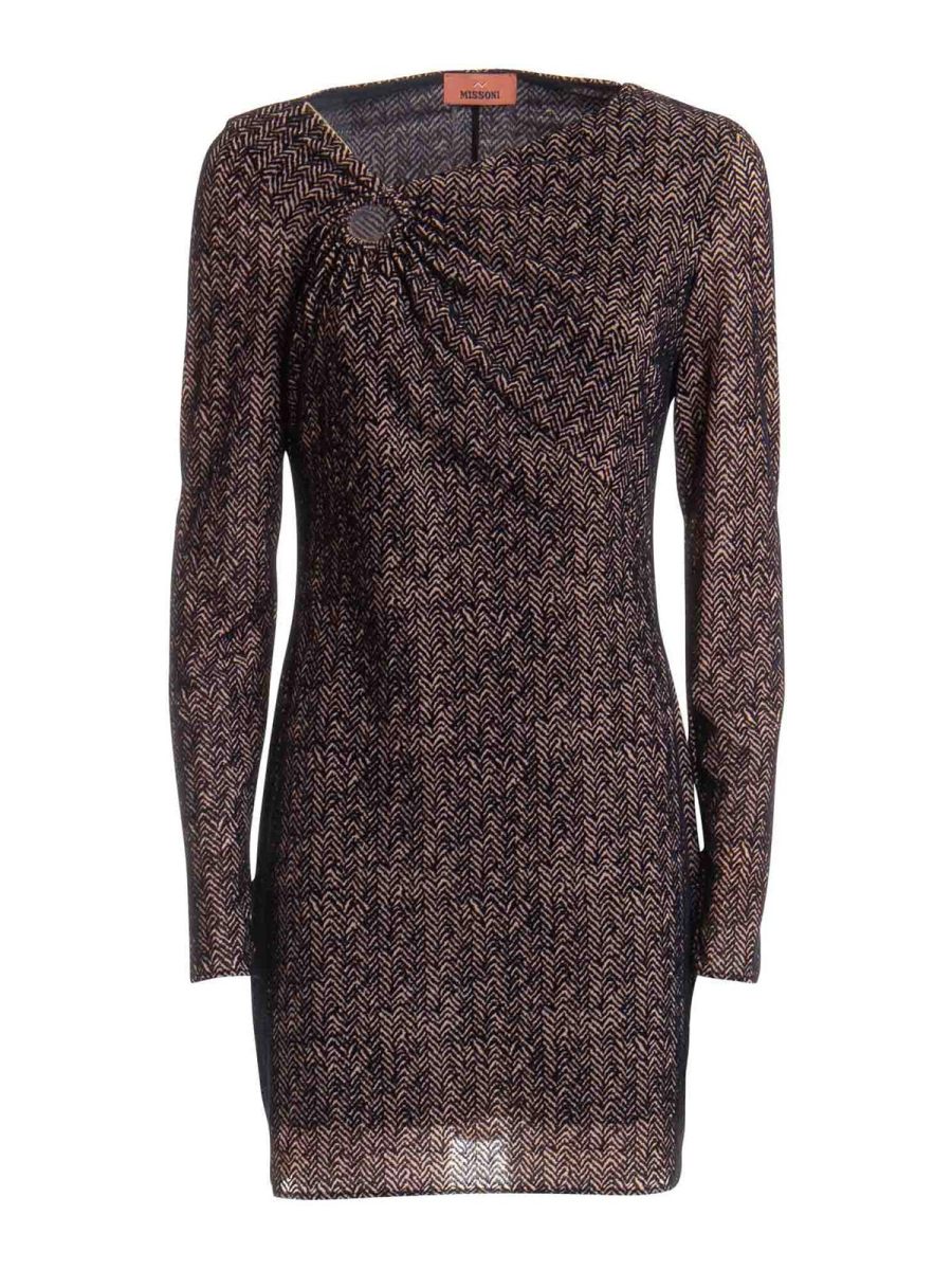 Missoni Robe Au Genou - Noir