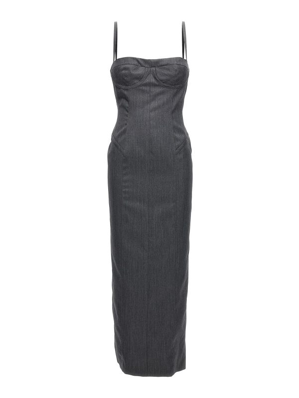 Thom Browne Robe Au Genou - Gris