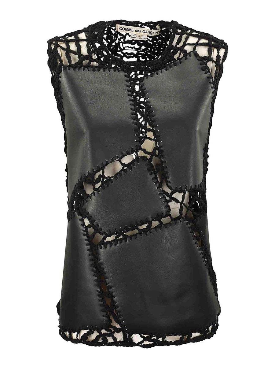 Comme Des Garcons Pull Col Rond - Noir