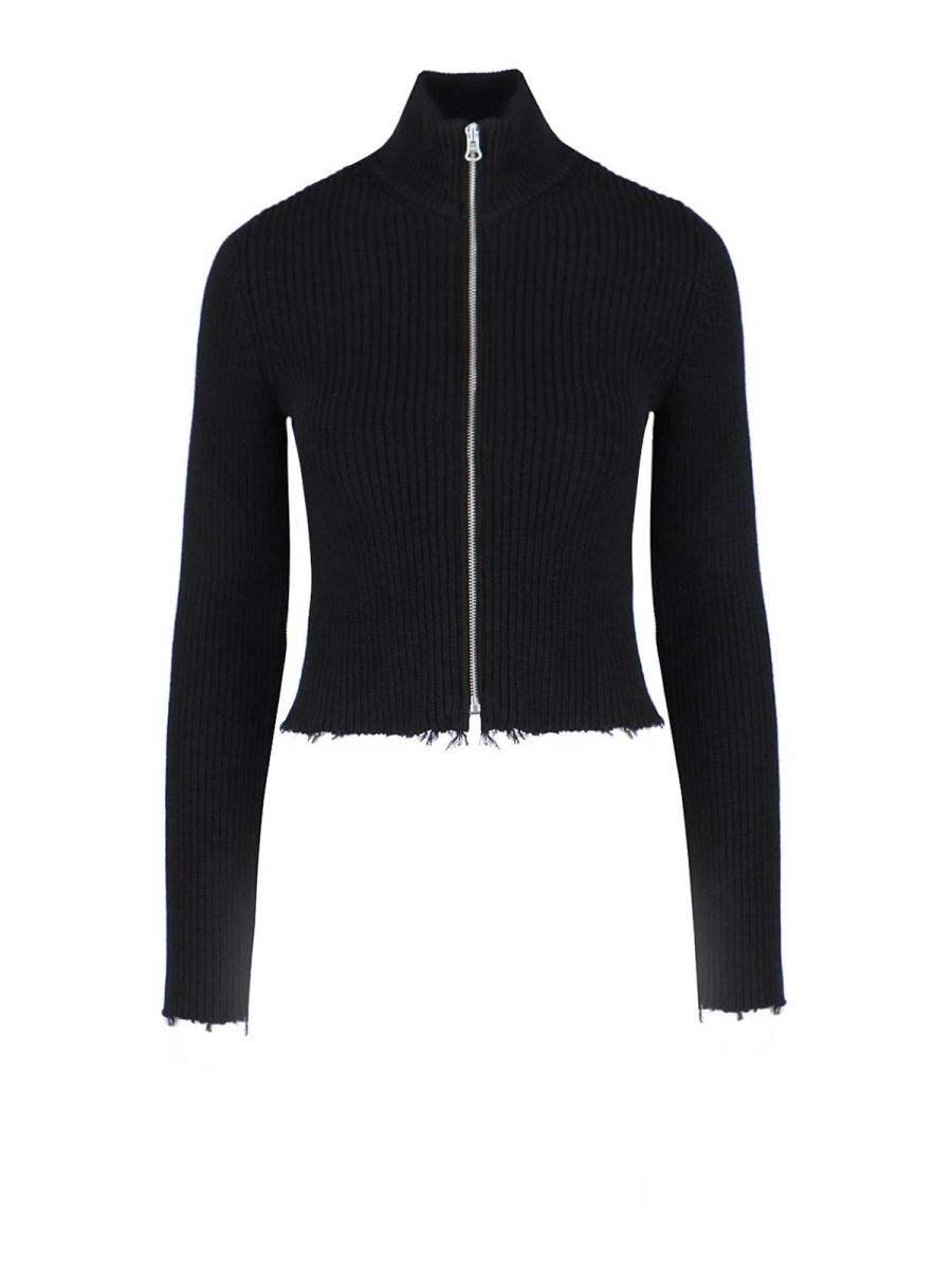MM6 Maison Margiela Pull Col Rond - Noir