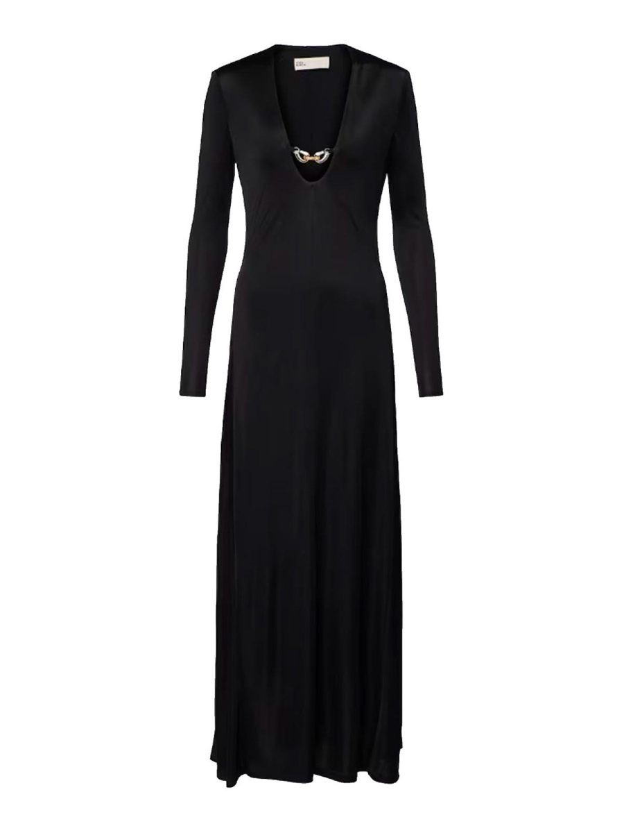 Tory Burch Robe Au Genou - Noir