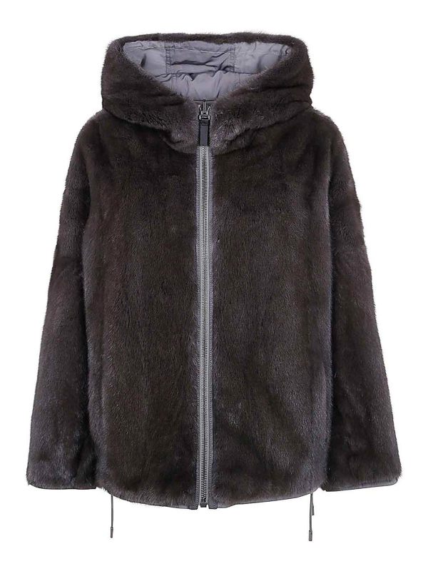 Yves Salomon Veste Casual - Gris
