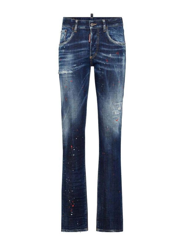 Dsquared2 Jean Bootcut - Bleu