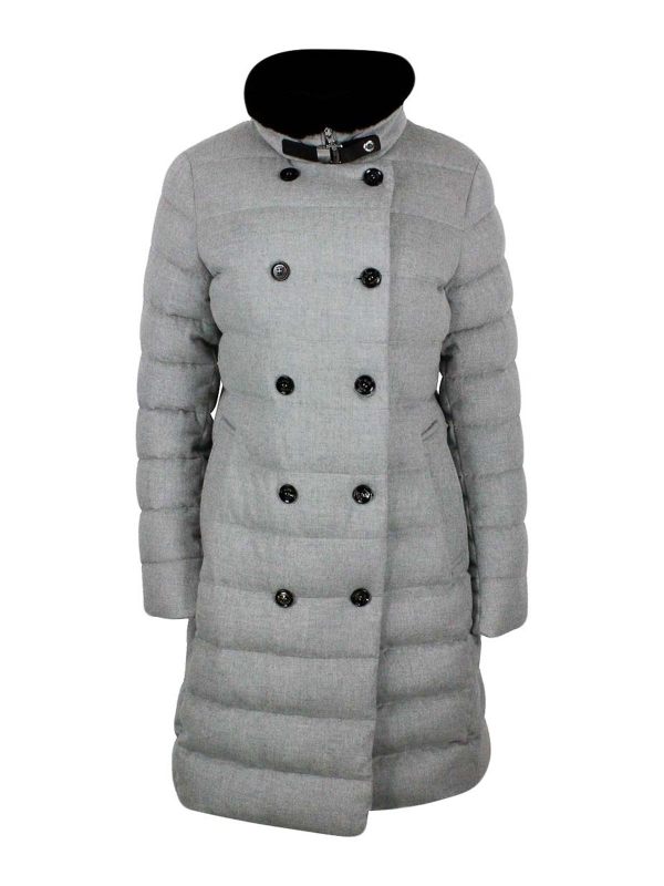 Moorer Manteau Court - Gris