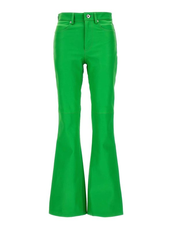 J. W. Anderson Pantalons En Cuir - Vert
