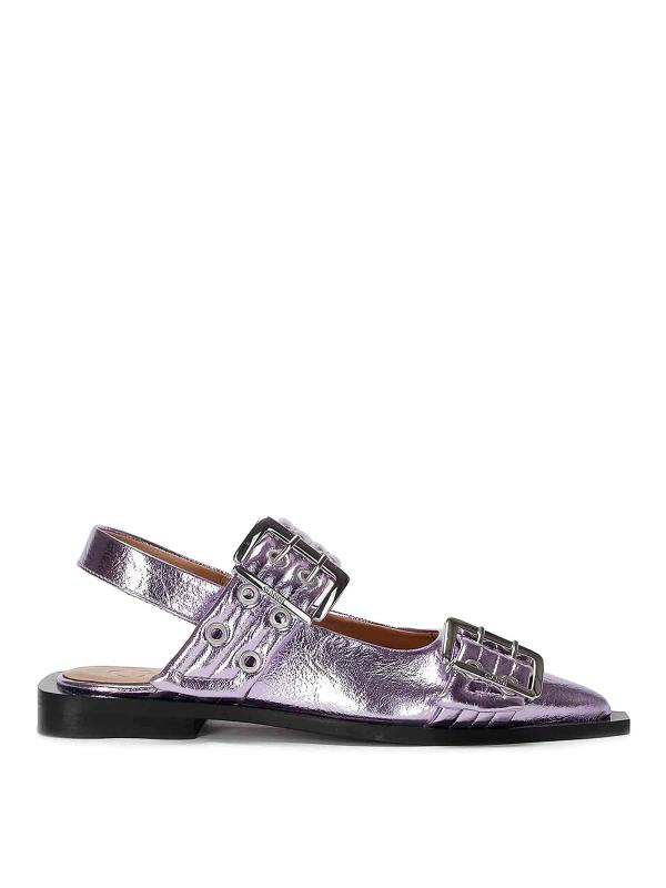 Ganni Ballerines - Violet Clair