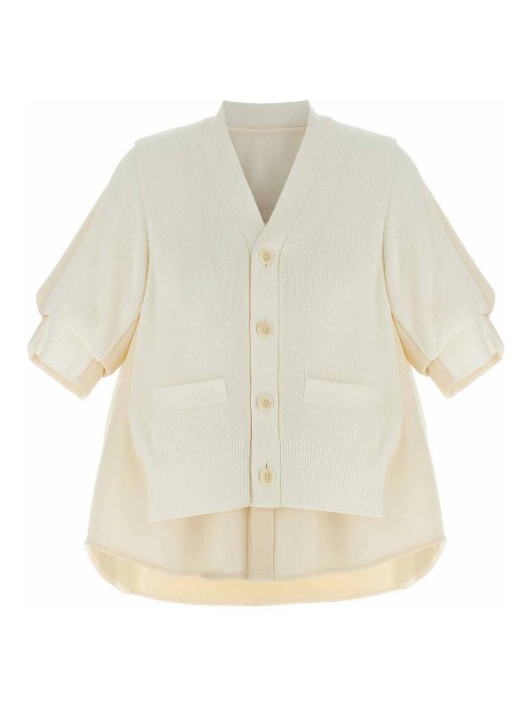 Sacai Cardigan - Blanc