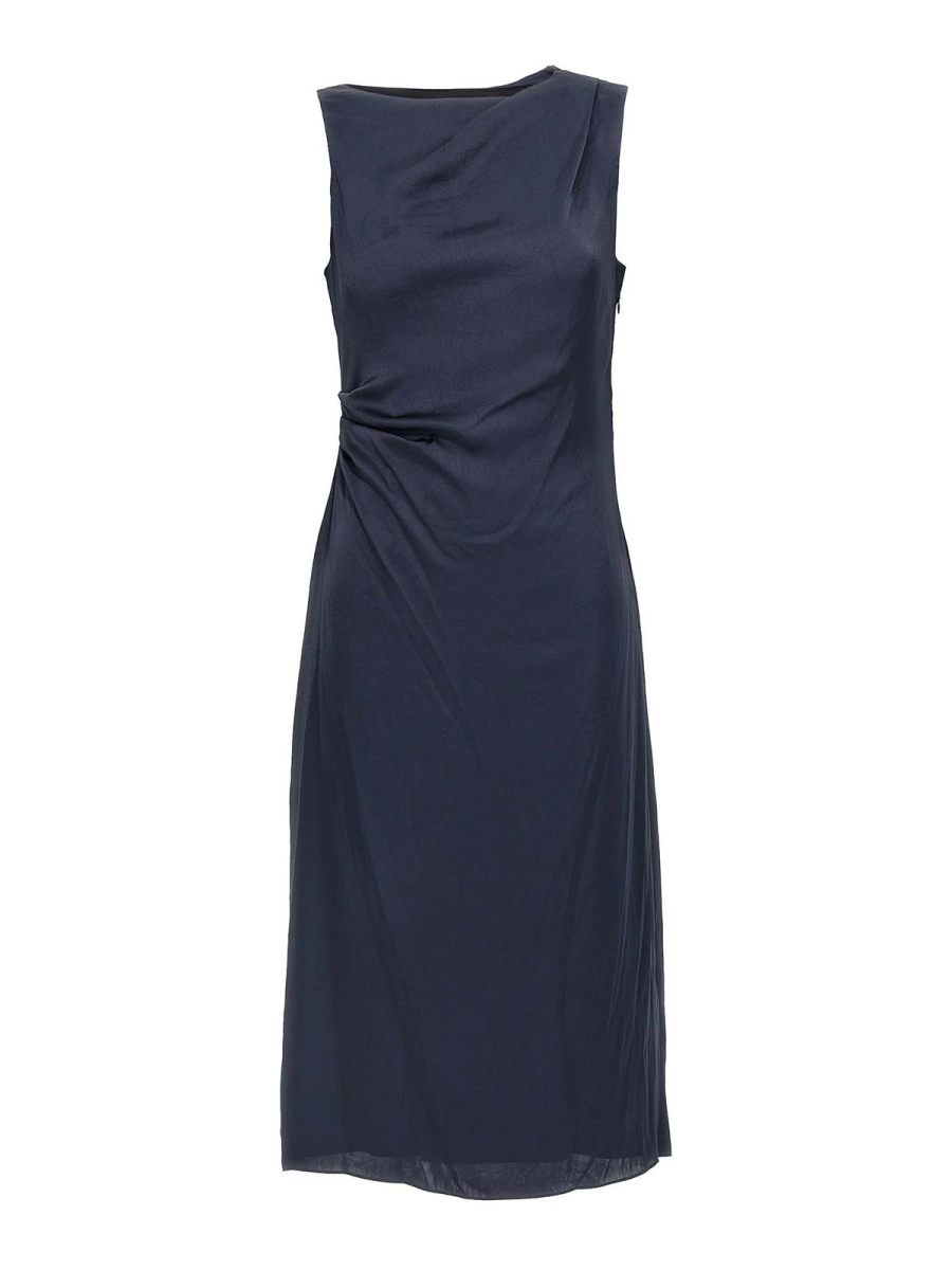 Theory Robe Au Genou - Bleu