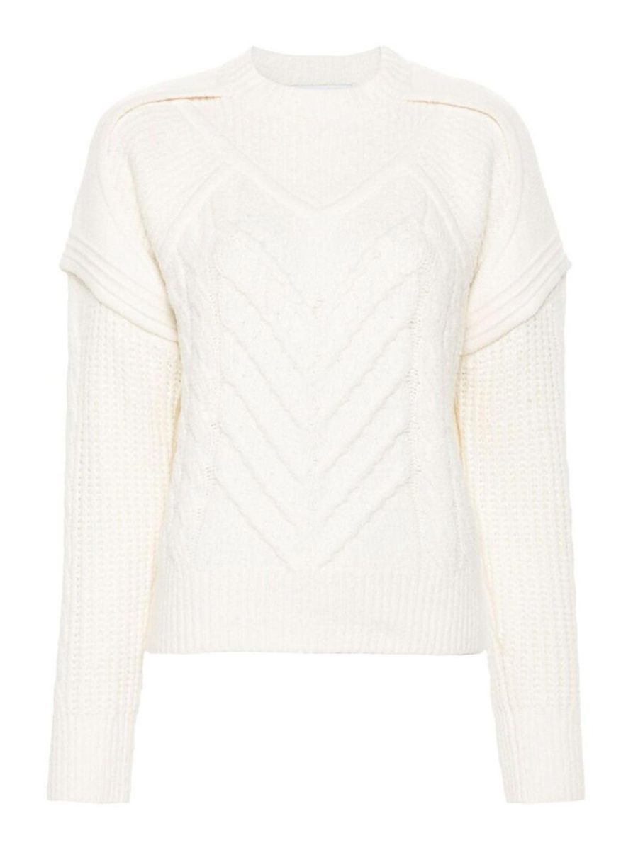 Iro Pull Col Rond - Blanc