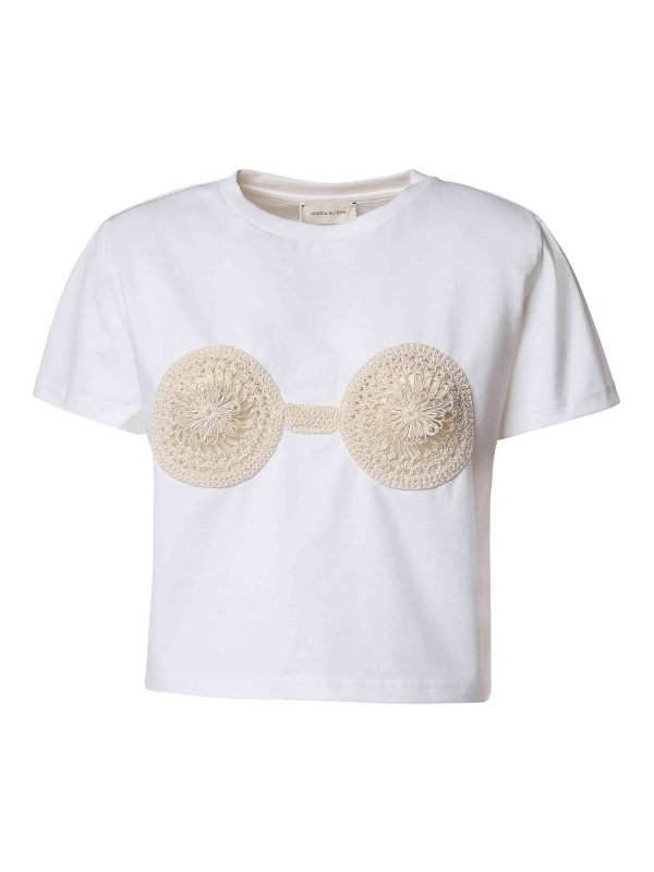 Magda Butrym Robe Courte - Blanc