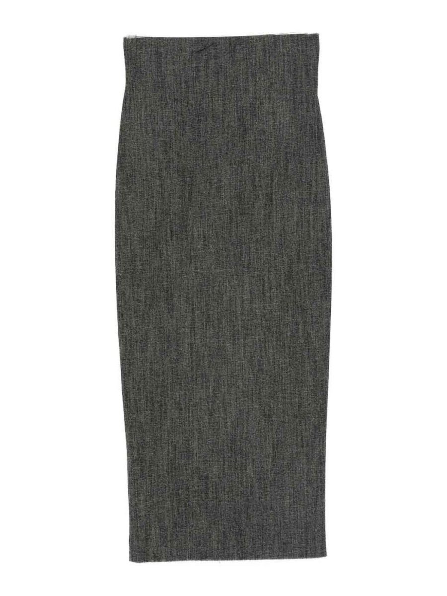 Alberta Ferretti Jupe Midi - Noir