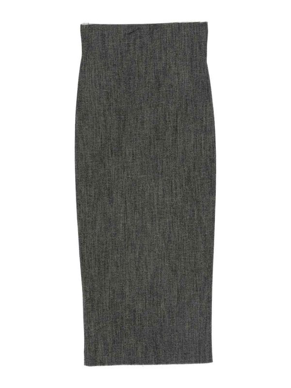 Alberta Ferretti Jupe Midi - Noir