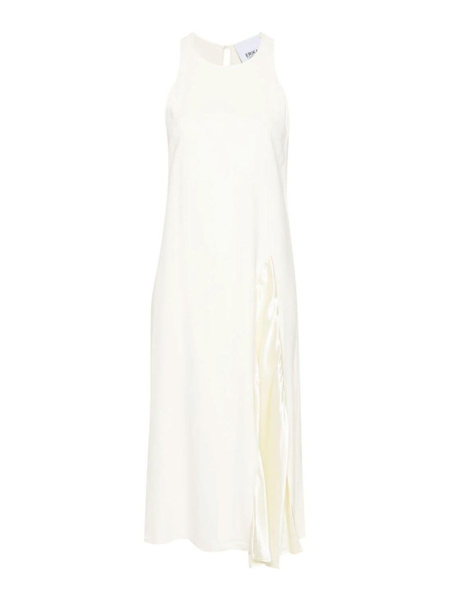 Erika Cavallini Robe Au Genou - Blanc