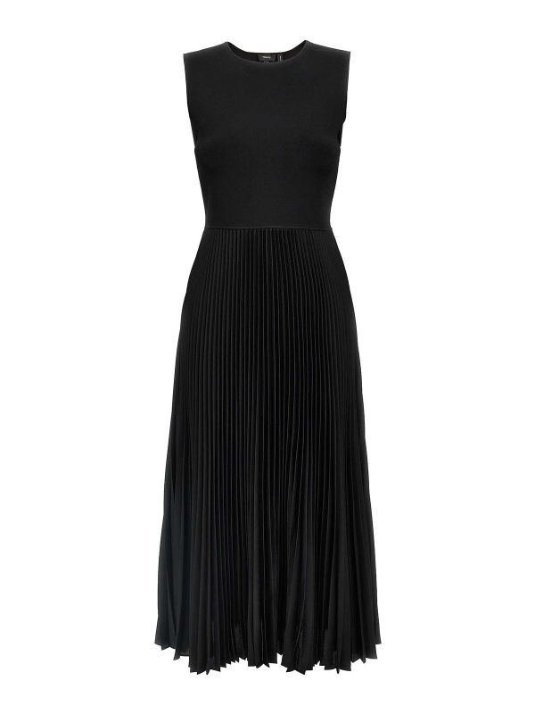 Theory Robe Au Genou - Noir