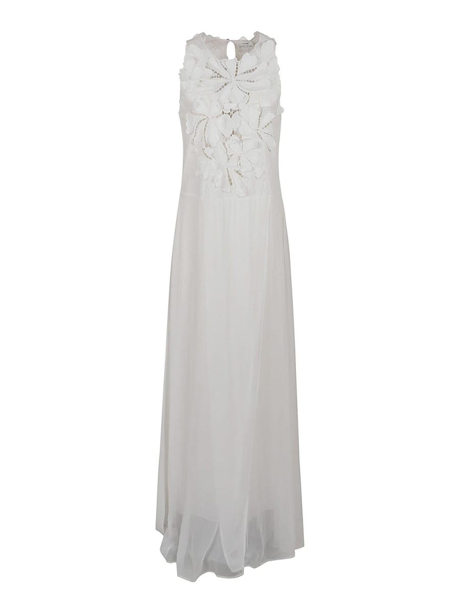 Forte Forte Robe Au Genou - Blanc
