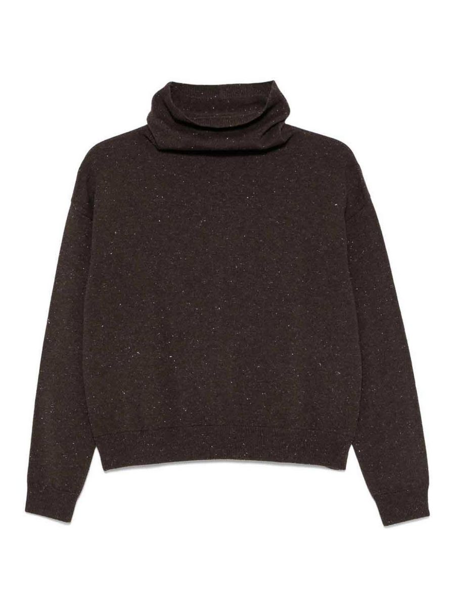 Peserico Pull Col Bateau - Marron