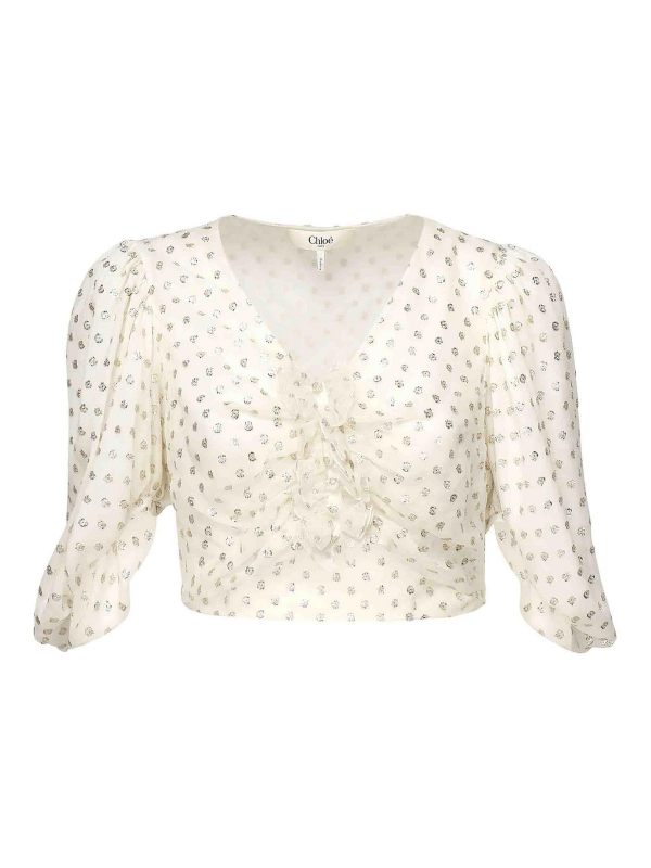 Chloe' Top - Blanc