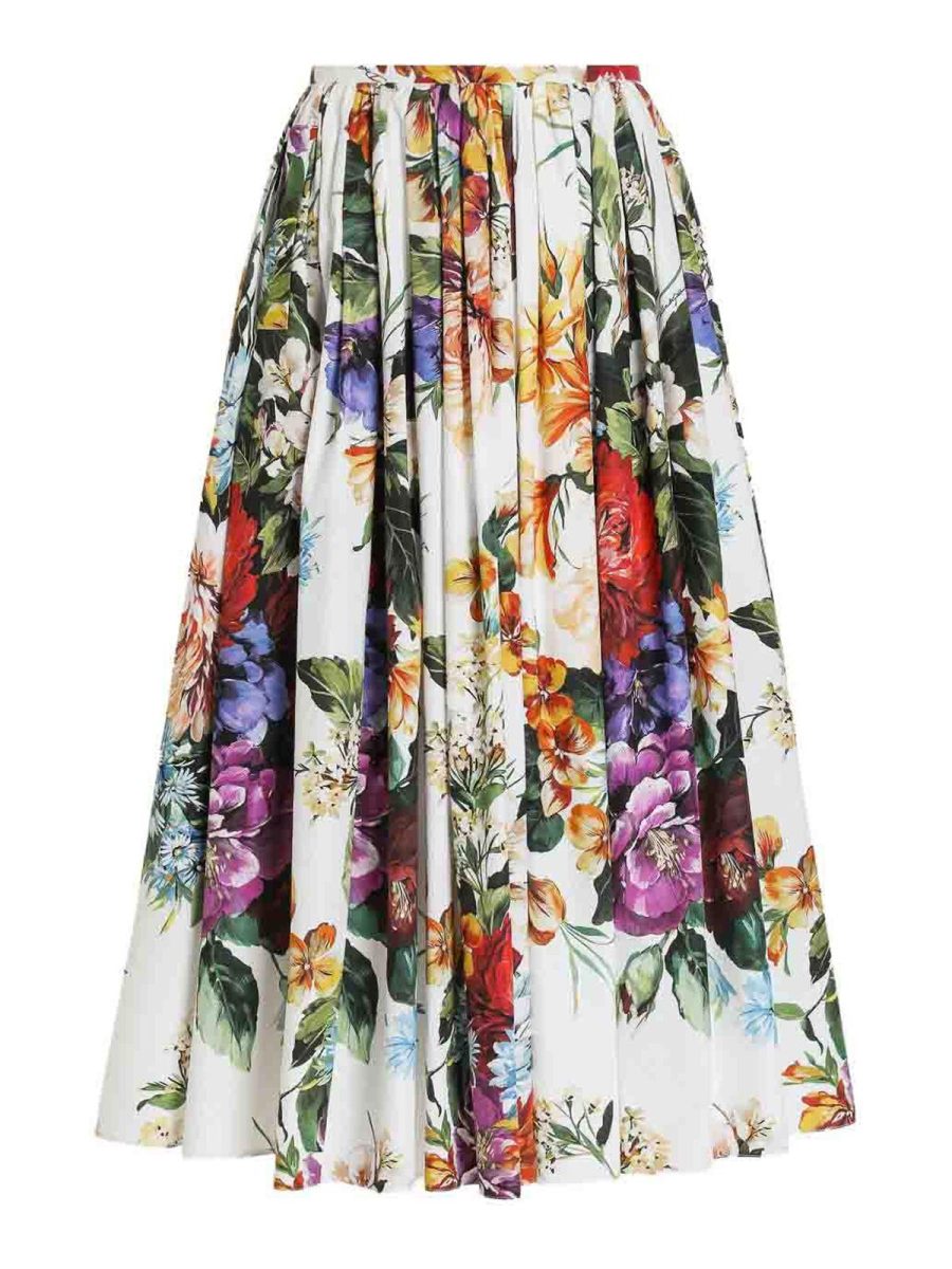 Dolce & Gabbana Jupe Midi - Blanc