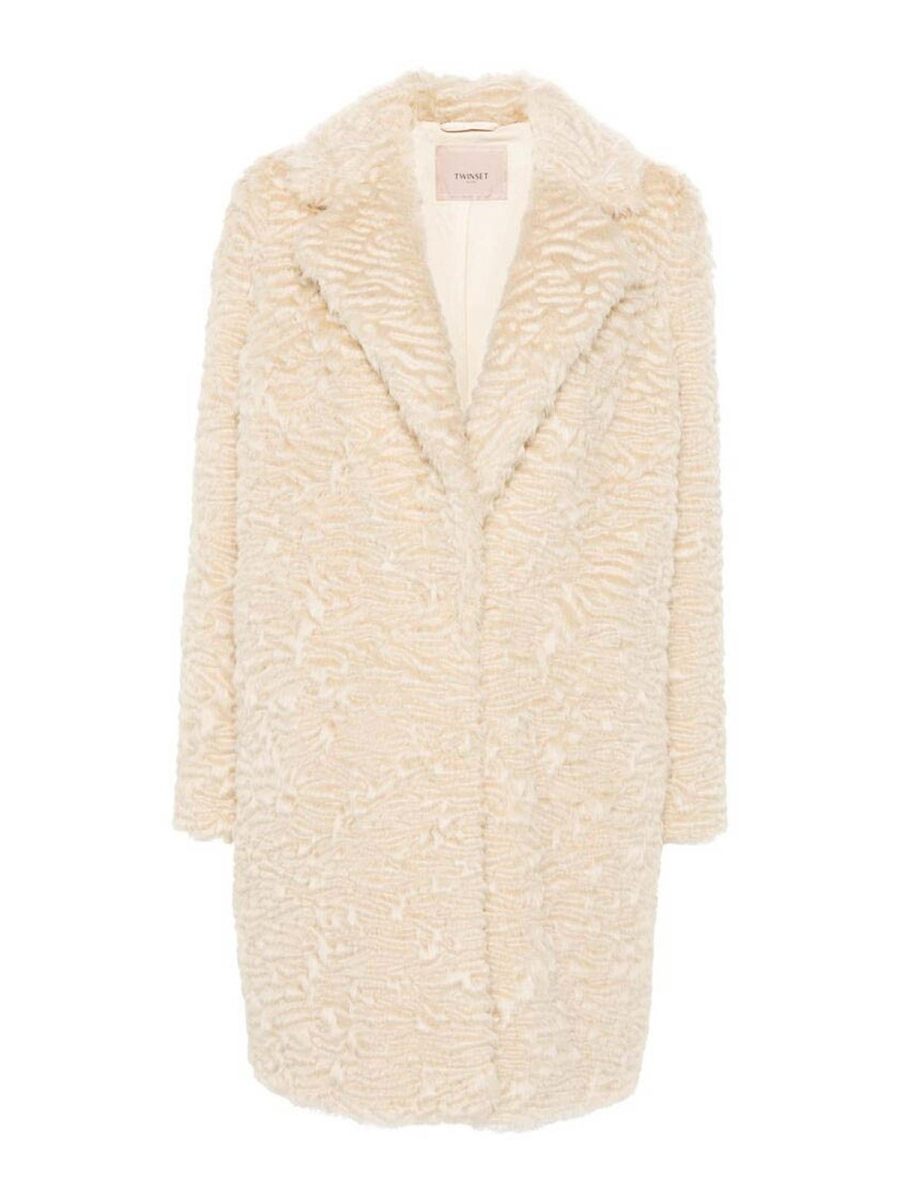 Twinset Manteau Court - Beige