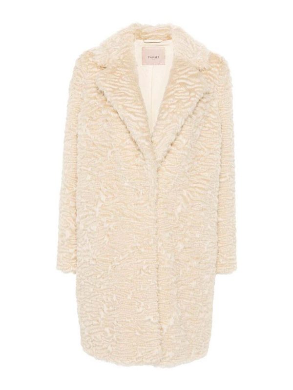 Twinset Manteau Court - Beige