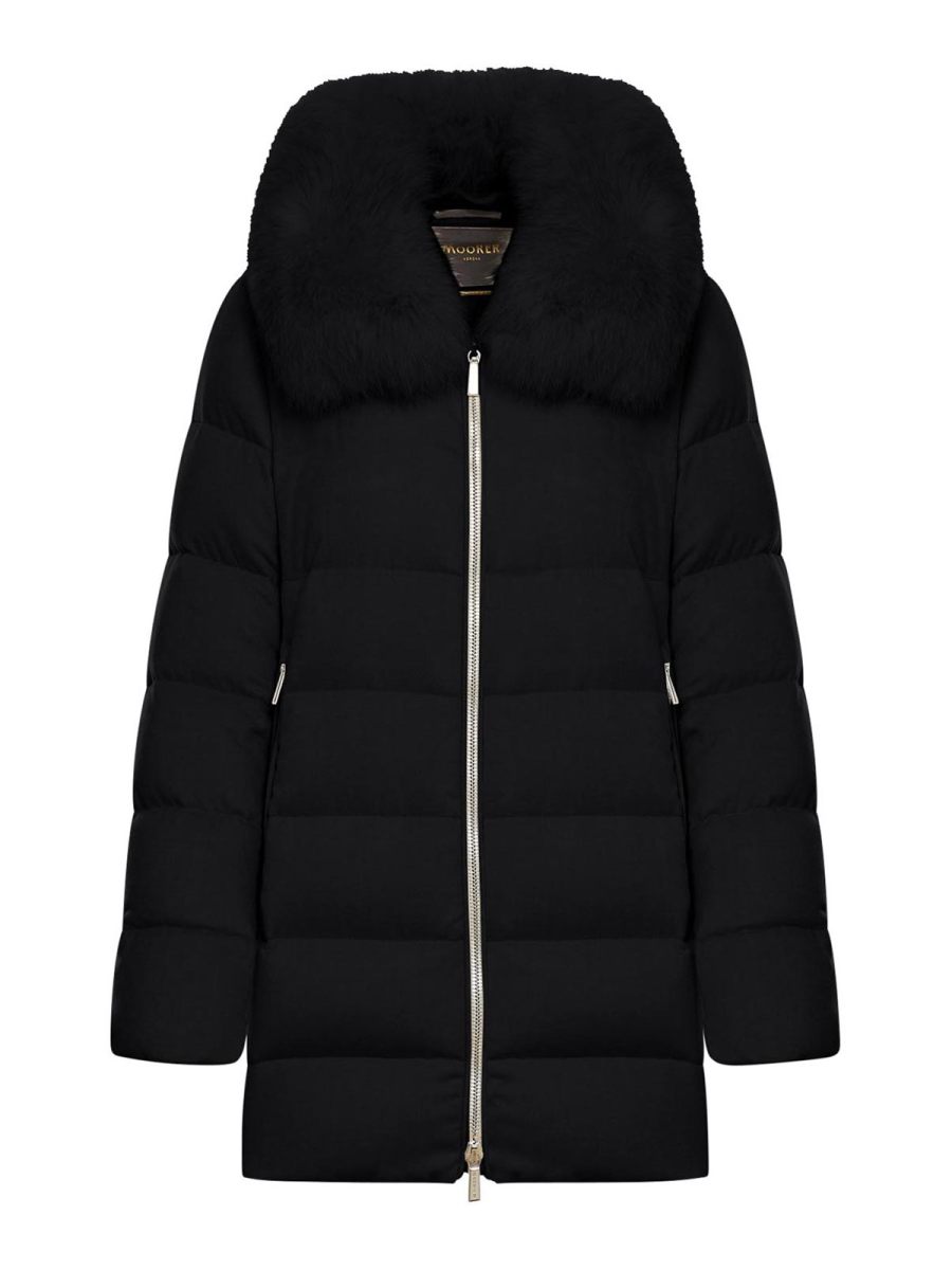Moorer Manteau Rembourré - Noir