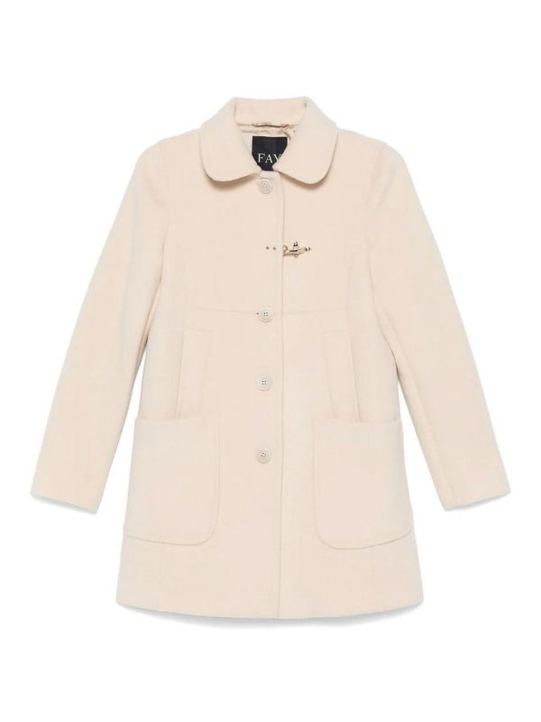 Fay Manteau Court - Blanc
