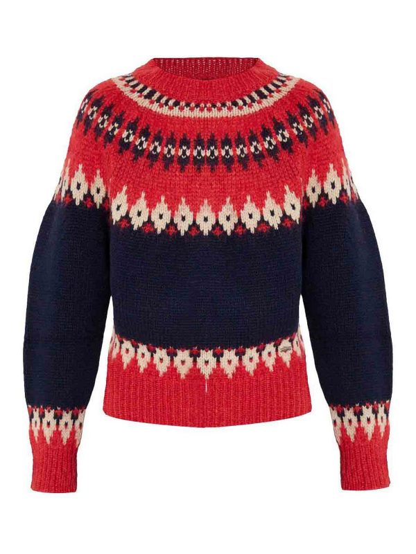 Dsquared2 Pull Col Rond - Multicolore