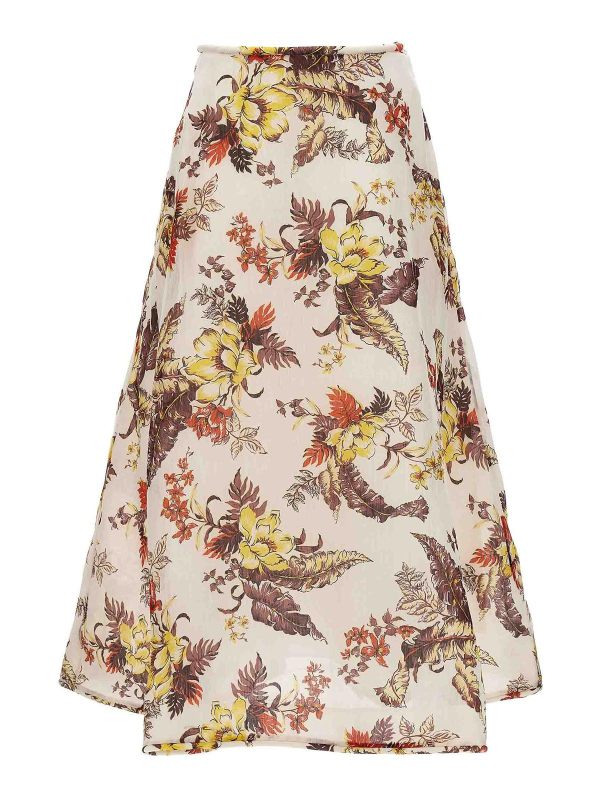 Zimmermann Jupe Midi - Multicolore