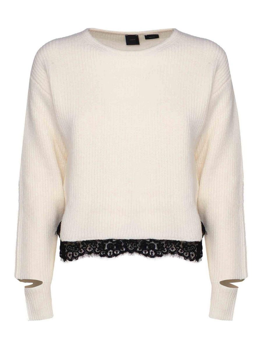 Pinko Pull Col Rond - Blanc