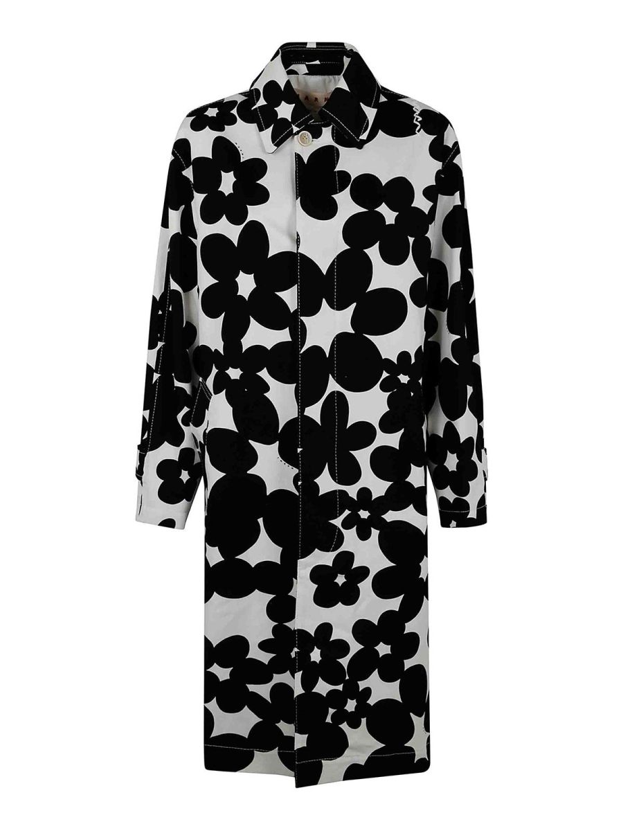 Marni Manteau Au Genou - Noir