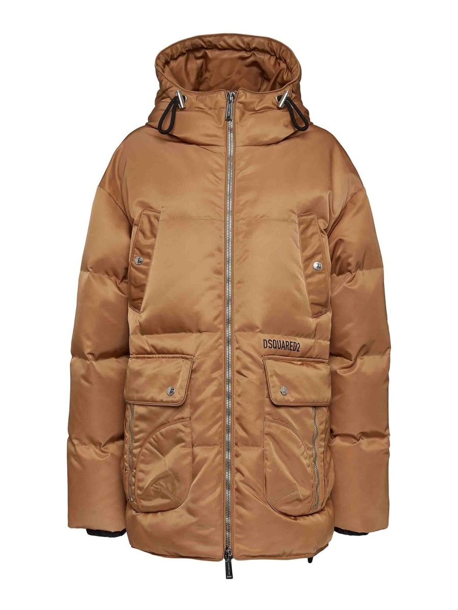 Dsquared2 Manteau Court - Camel