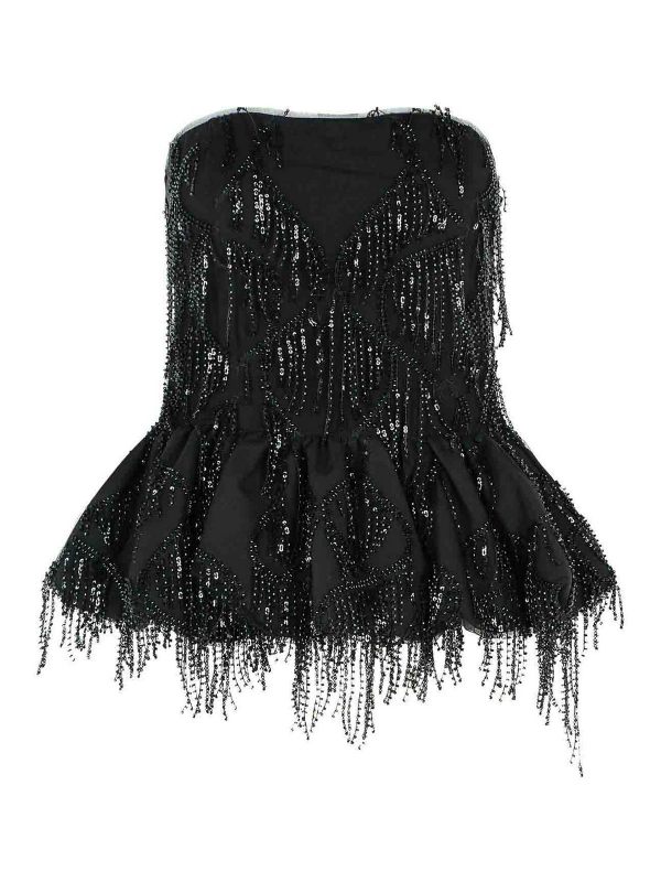 Rotate Birger Christensen Top - Noir