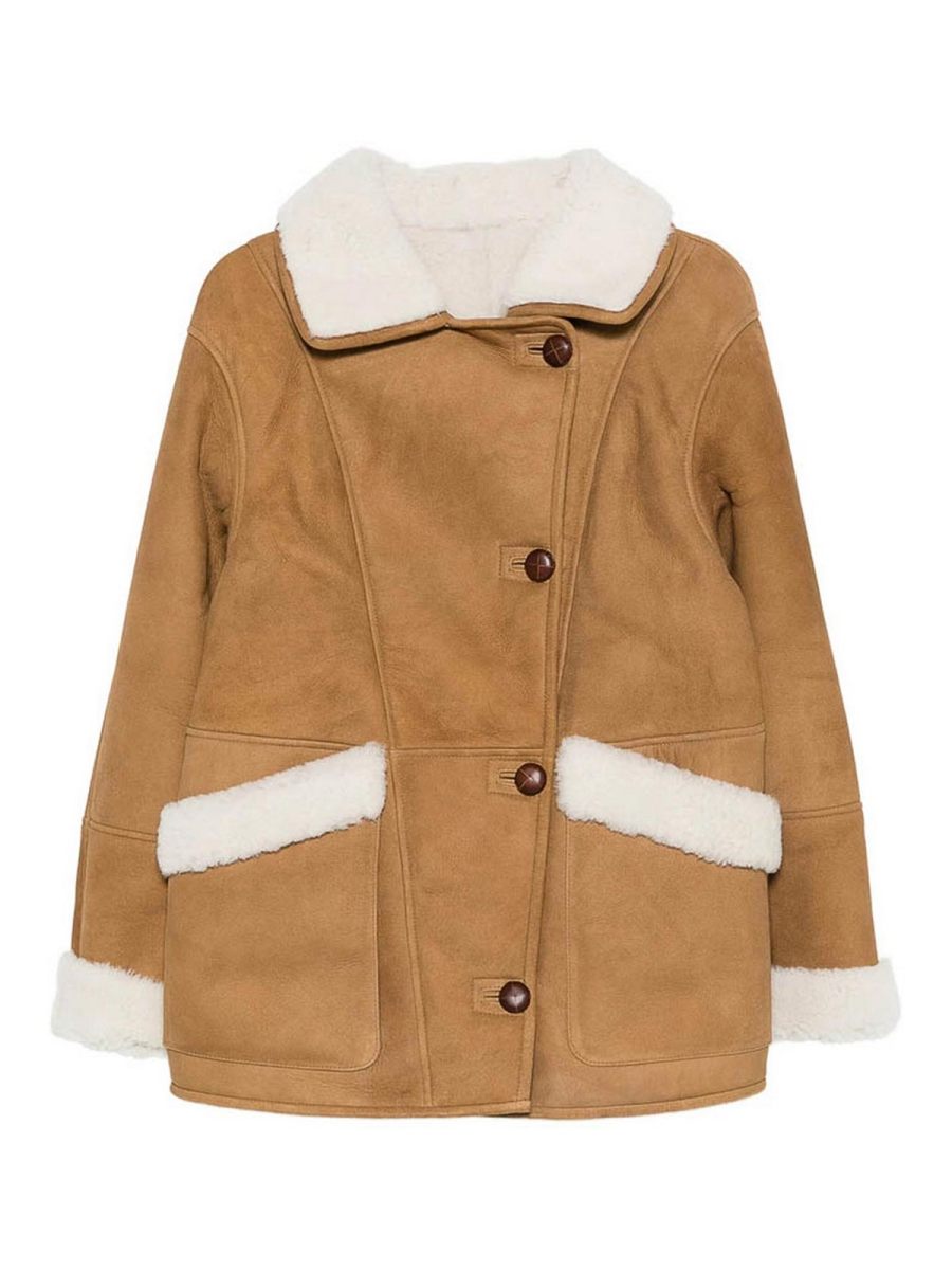 Iro Blouson En Cuir - Beige