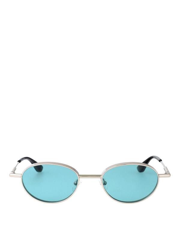 Alexander Mcqueen Lunettes De Soleil - Argent