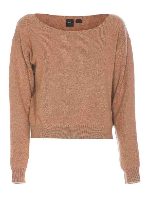 Pinko Pull Col Rond - Marron