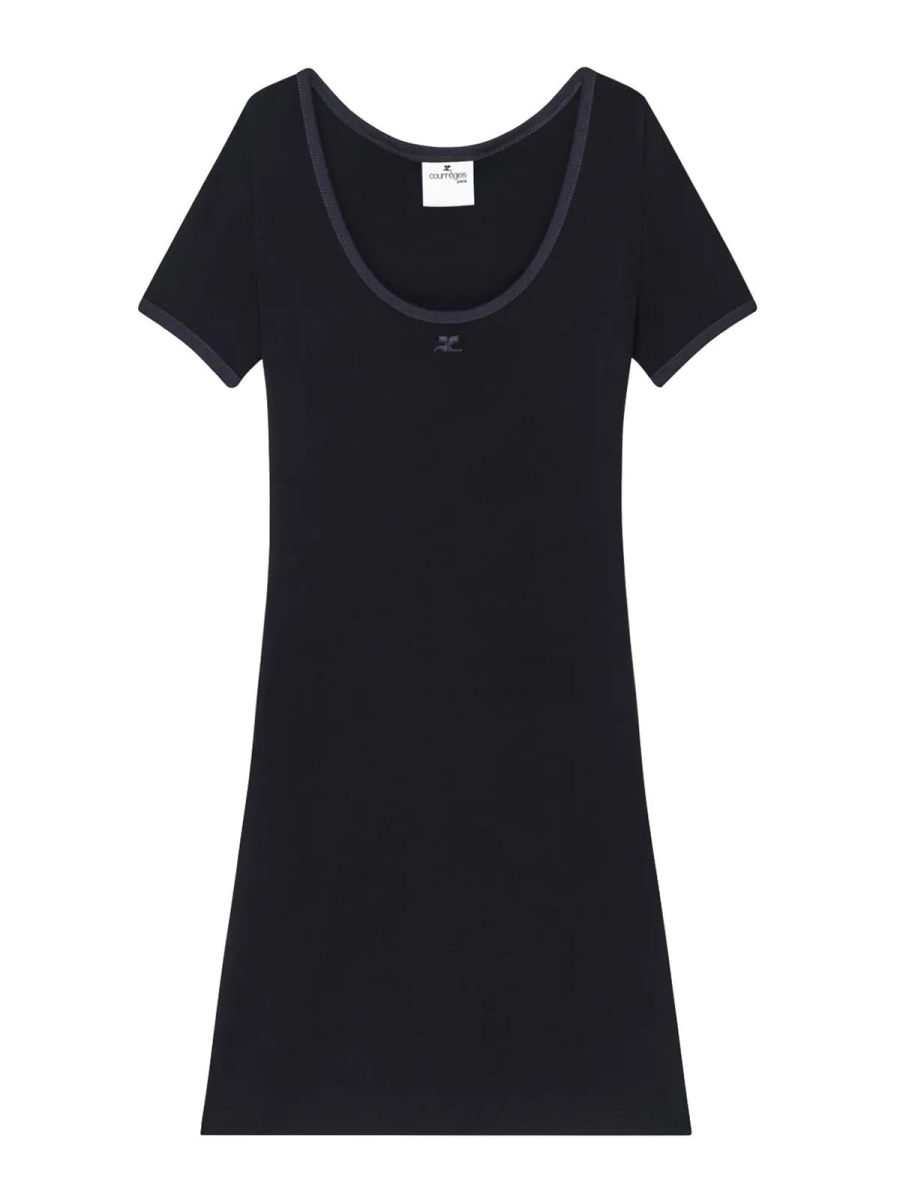 Courreges Robe Courte - Noir