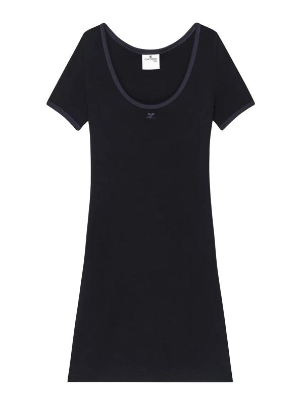 Courreges Robe Courte - Noir