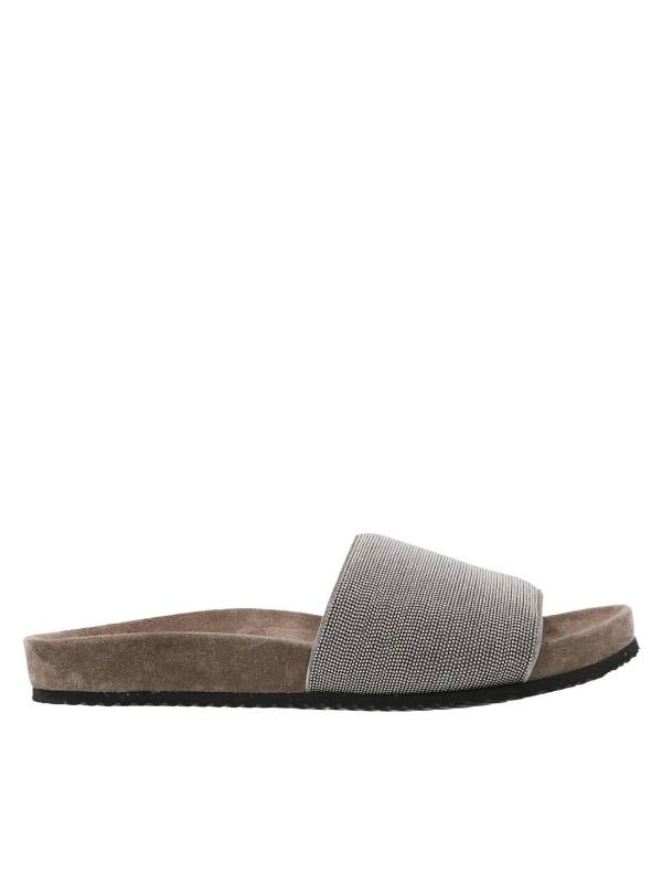 Brunello Cucinelli Sandales - Argent