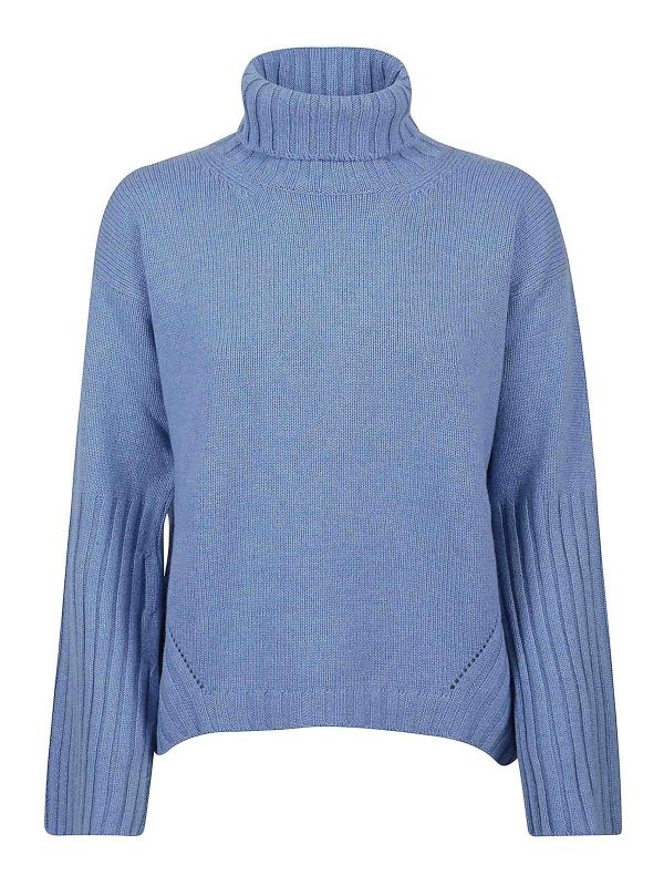 Eleven88 Pull Col Roulé - Bleu